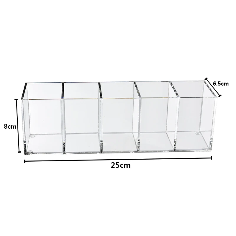 Акриловый Органайзер для макияжа 5 слотов тушь ресниц помада чехол-подставка