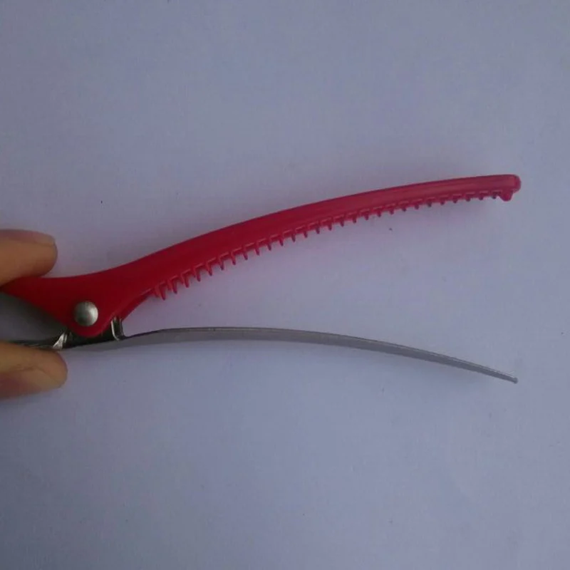 6 шт. Цветные Красные зажимы для волос Профессиональные парикмахерские шпильки