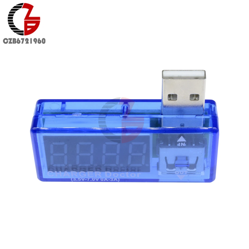 Мини Цифровой USB вольтметр амперметр светодиодный дисплей измеритель напряжения