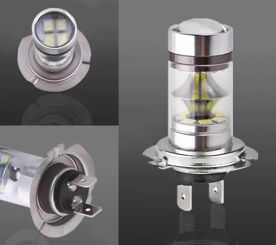 H7 светодиодный светильник 1250Lm 12V ~ 24V 360 градусов Cree чип для авто противотуманный