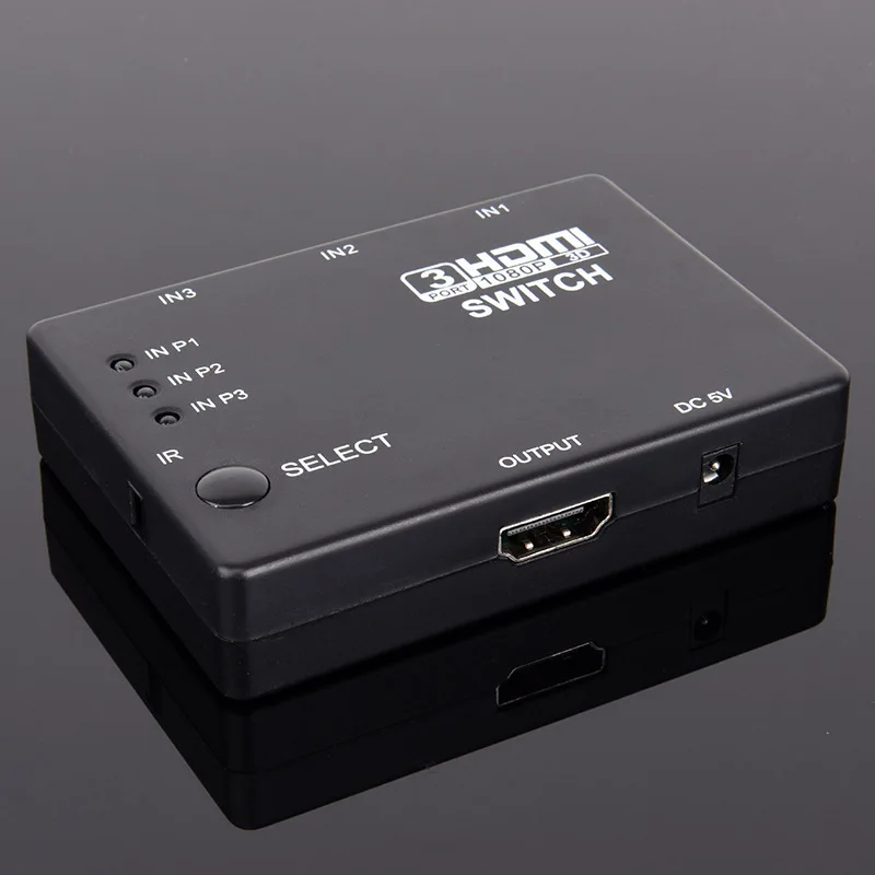 HDMI переключатель 3 портовый сплиттер х 1 концентратор автоматический в
