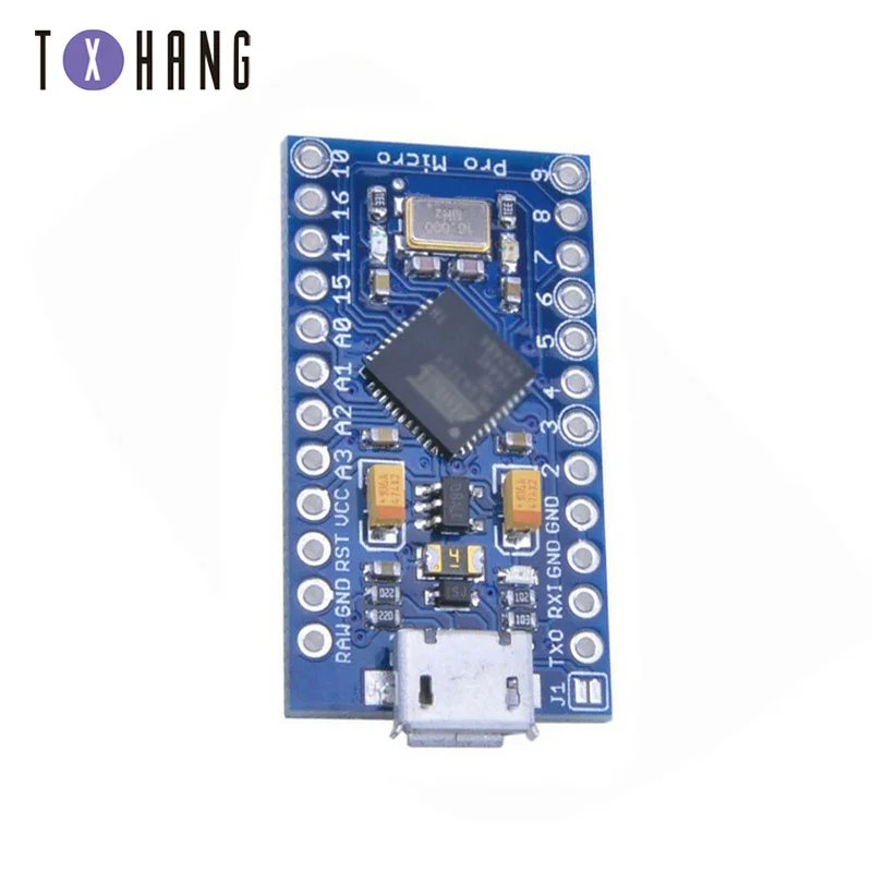 Сменный ATmega32U4 Pro Micro 5 в 16 МГц для Arduino Mini с 2-рядным контактным разъемом Leonardo Usb