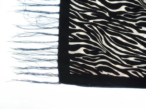 Новинка,, черные шарфы с принтом зебры, женские выгорающие бархатные шали, женский весенний зимний подарок для влюбленных мама, жена
