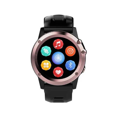 Black With Gold Смарт часы водонепроницаемые 3g Wifi gps SIM Smartwatch монитор сердечного ритма камера телефон для samsung Galaxy S9 Plus Note 9 Asus LG htc - Цвет: Black With Gold