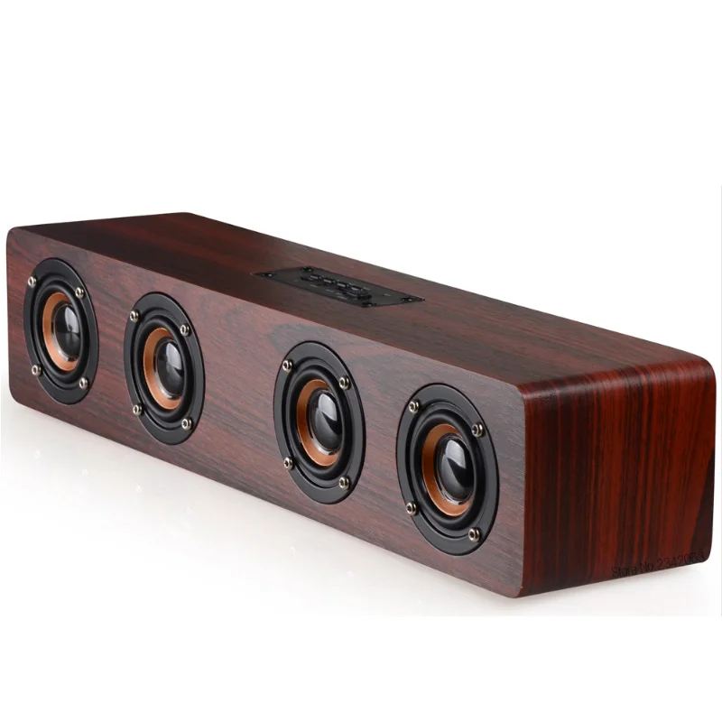 Деревянный беспроводной Bluetooth динамик Портативный hifi шок бас Altavoz TF Caixa де сом