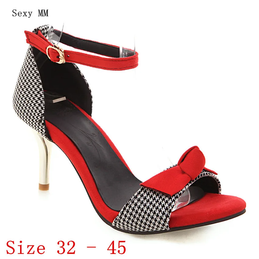 

Peep Toe Women High Heel Sandals Shoes Woman High Heels Gladiator Sandals Pumps Small Plus Size 32 33 - 40 41 42 43 44 45
