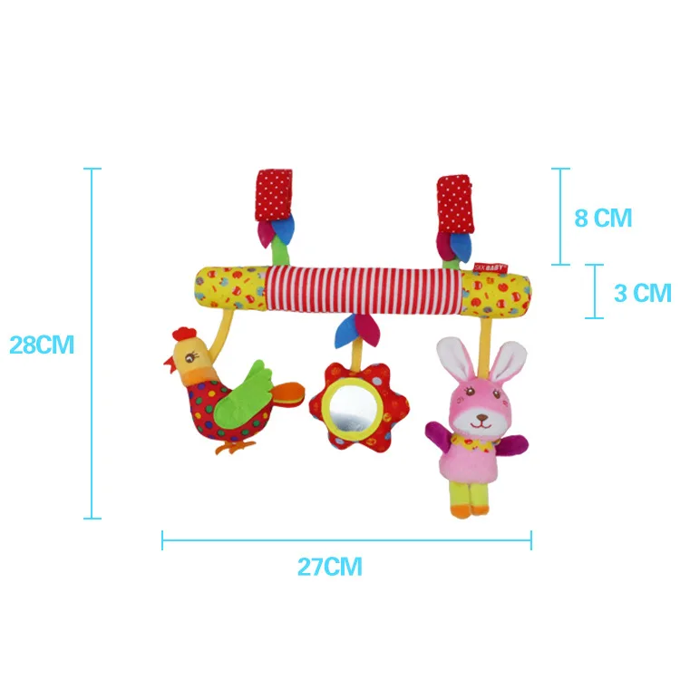 Младенческой multi-function комфорт плюшевая коляска висит ребенок животных
