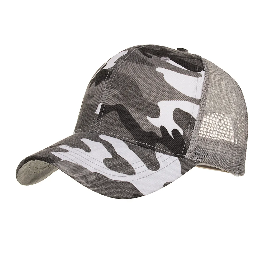 TOHUIYAN камуфляжная бейсболка для мужчин Военная Кепка Snapback летняя кепка солнцезащитные очки камуфляжная спецназ тактические кепки оператора - Цвет: grey