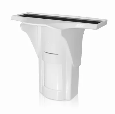 Детектор движения работающий от солнечной батареи с питанием PIR и Mircrowave два tech