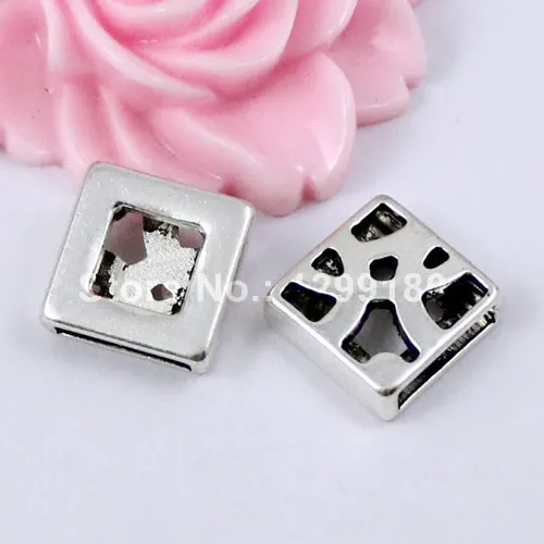 Квадрат-слайдер для браслета ожерелья шнура бусин цепочек часов 13x13 мм 50 шт./лот |