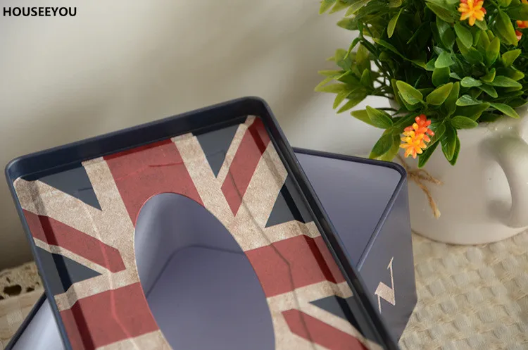 Металлические коробки для хранения бумажных полотенец и ящики салфеток тканевые