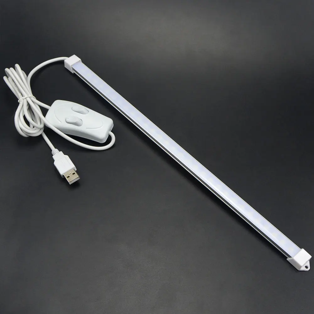 Светодиодная ламповая лампа 35 см 52 USB 5 В 2835 SMD 3014 жесткая полоса лампочка для