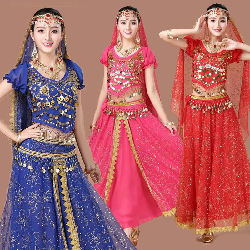 Женский костюм для танца живота комплект из 3 предметов|belly dance costumes|bollywood costumeswomen