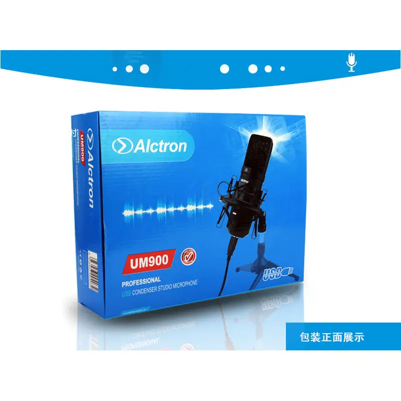 USB трубчатый конденсаторный микрофон Alctron UM900 профессиональный для записи с