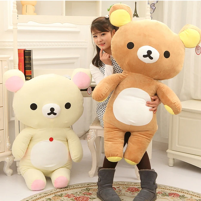 Kawaii rilakkuma пара Плюшевые персонажи мультфильмов игрушки мягкие животные коричневый медведь мягкая кукла для девушки хороший подарок