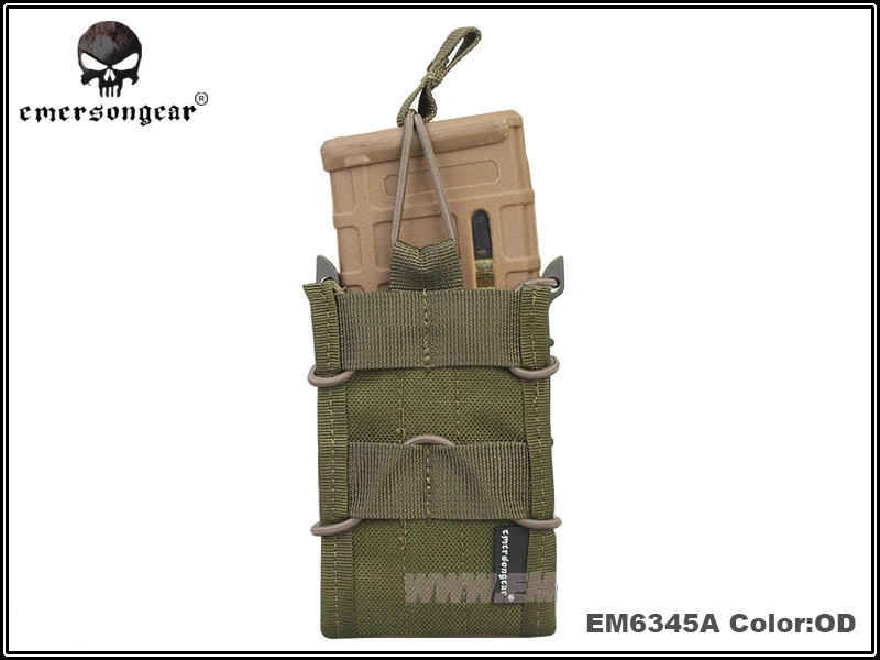 Emerson одну единицу винтовка, подсумок утилита MOLLE крепление крепления для M4/M14/AK/G3/G36 - Цвет: OD