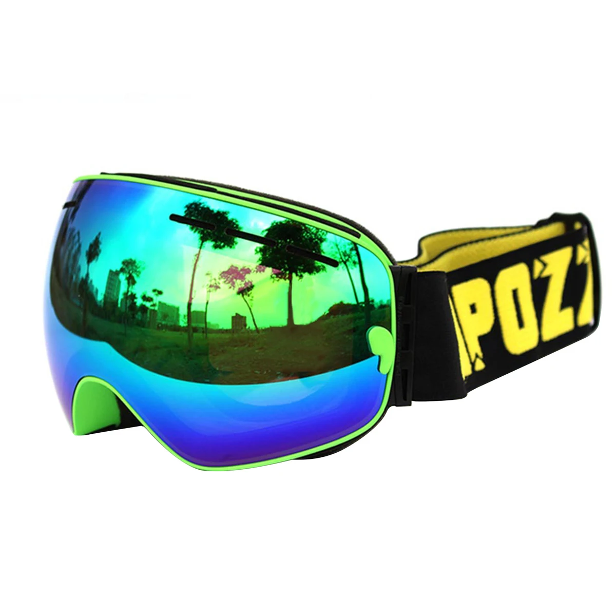 COPOZZ лыжные очки UV400 двойные линзы Противотуманные Солнцезащитные очки для катания на лыжах сноуборде большие очки зимние сферические маски+ линзы
