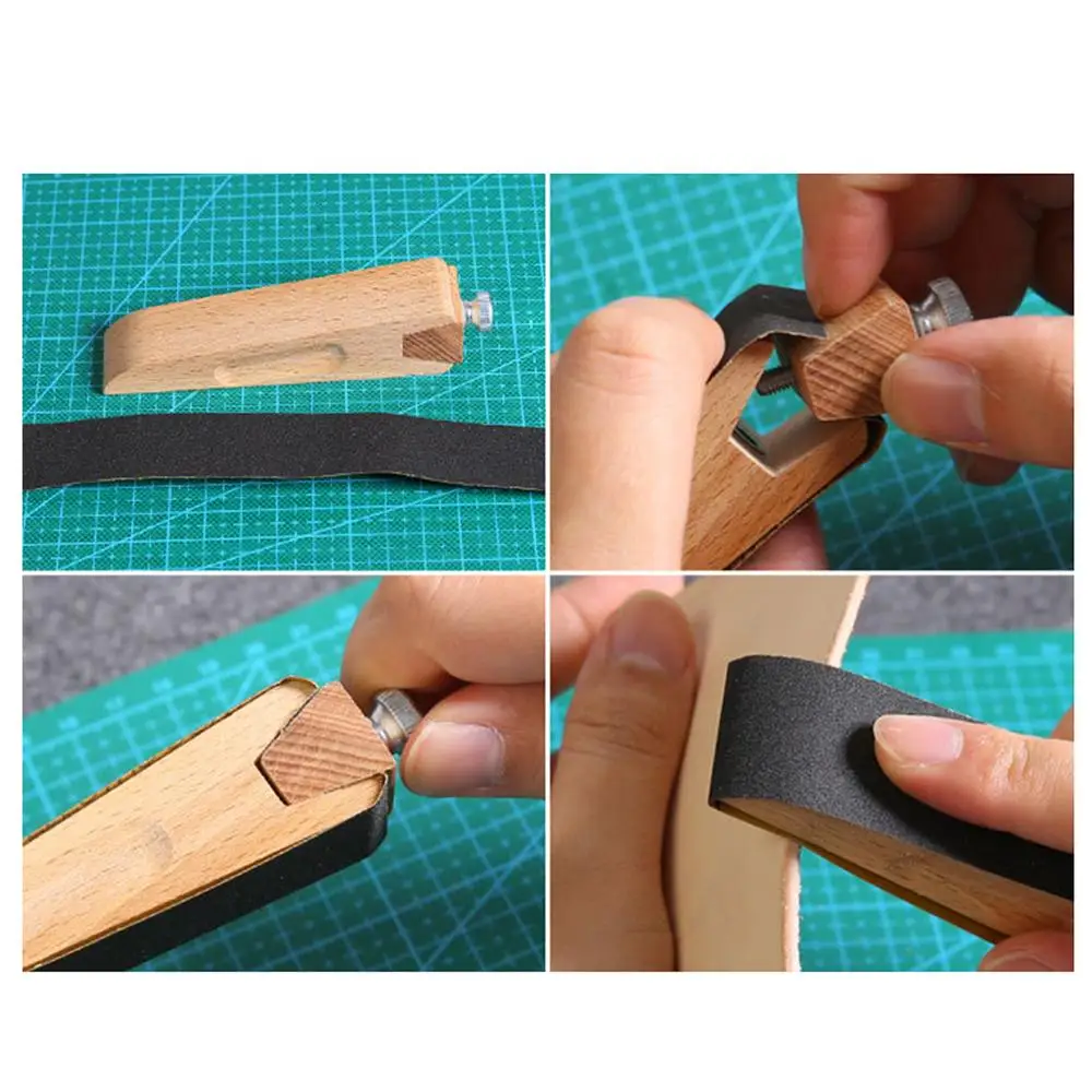 Ручной работы из кожи DIY деревянный шлифование наждачной бумагой блока (cпeциaльнo