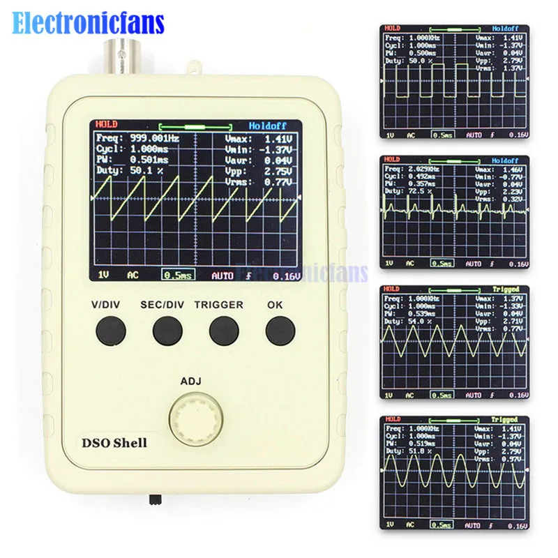 Полностью Собранный оригинальный Tech DS0150 15001K DSO-SHELL (DSO150) цифровой осциллограф 2 4