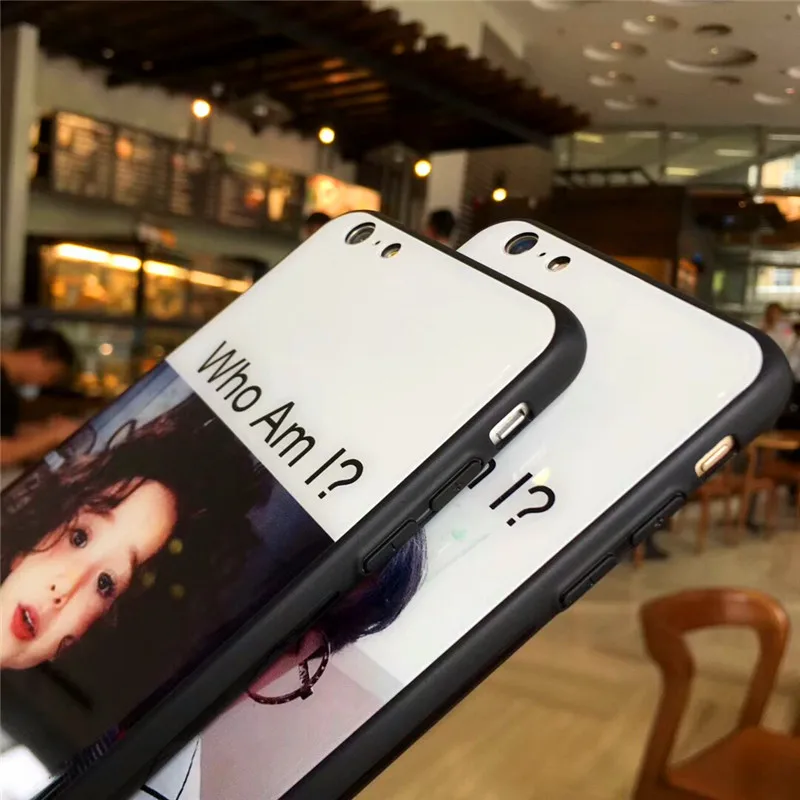 Модный чехол для телефона мальчиков и девочек iphone 7 зеркальное стекло + защитная