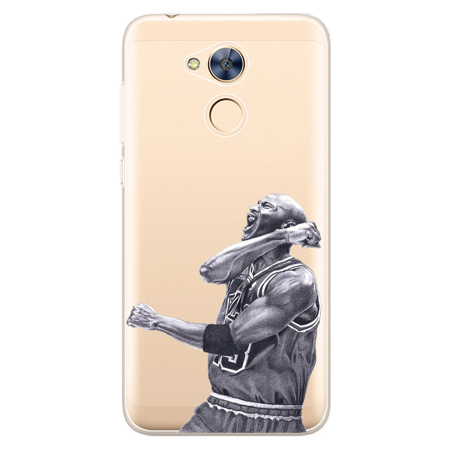 For Huawei Honor 6A Case Cover 5.0&quot Soft TPU Silicone Popular Cool Kobe James Jordan Messi Ronaldo Star 23 24 Painted Phone |