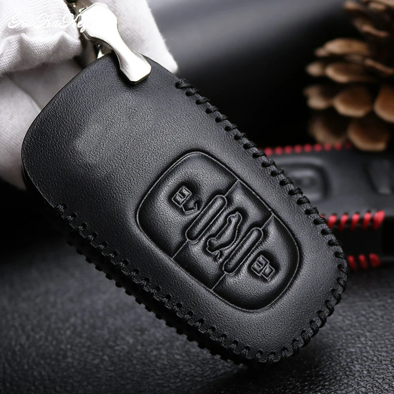 KUKAKEY кожаный чехол для автомобильного ключа Audi A4L A6L Q5 A5 754C / 754G Smart Protect Shell Key Holder Car