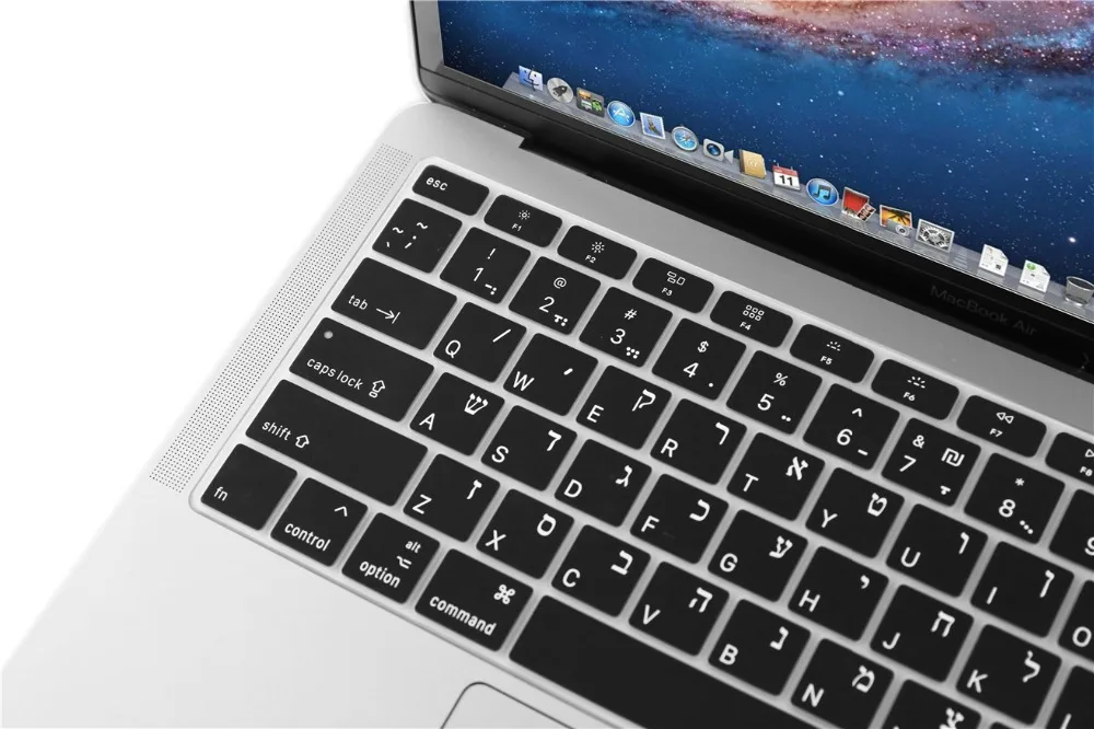 Чехол для клавиатуры XSKN на иврите нового MacBook Air 13 &quotс сенсорным дисплеем Retina A1932