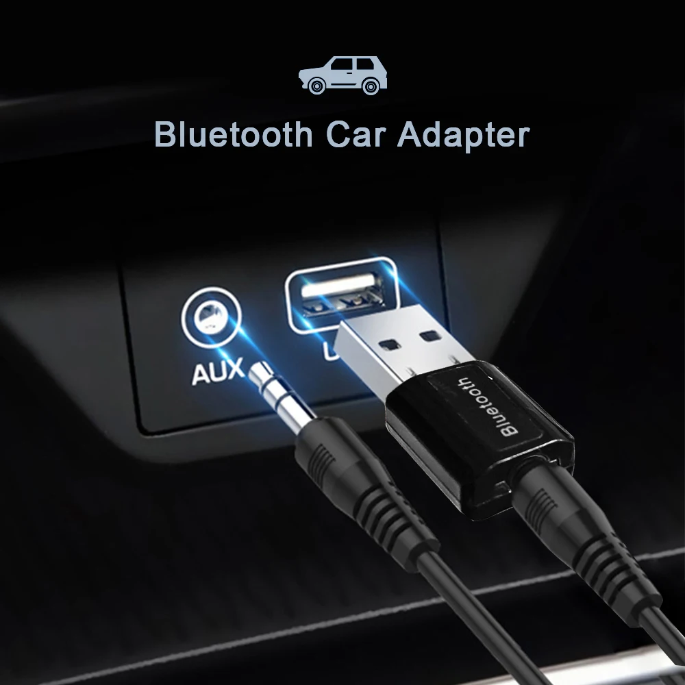 JINSERTA Универсальный 3,5 мм разъем Bluetooth автомобильный комплект Hands free Музыка Аудио приемник адаптер авто AUX комплект для динамика наушников