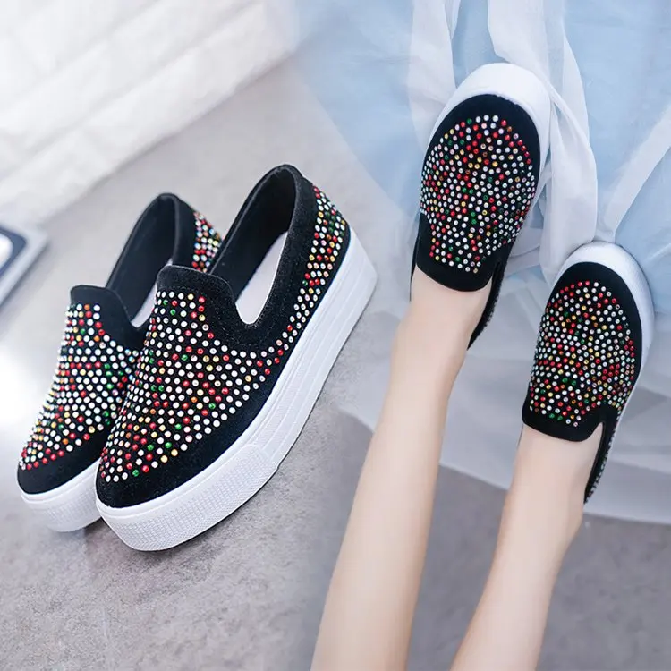 Wertzk New women's shoes for spring 2019 oxford women sneakers zapatos de mujer Slip-On ugged E328 | Обувь