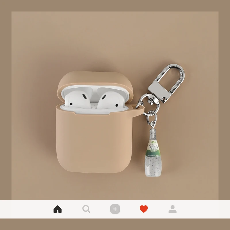 Мультяшный декоративный силикон чехол для air pods Apple аксессуары защитный