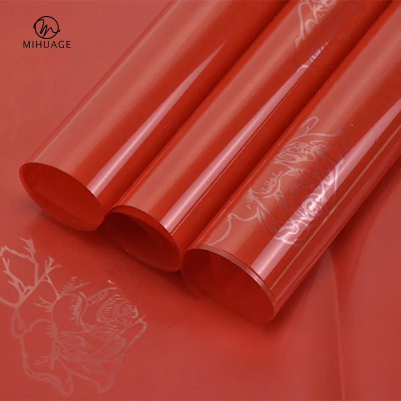 

MiHuaGe 70Pcs Red Rose Paper Decor Packing Wrapping For Wedding Gift Wrap Copy Tissue Festival Wedding Red Rose Paper Packing