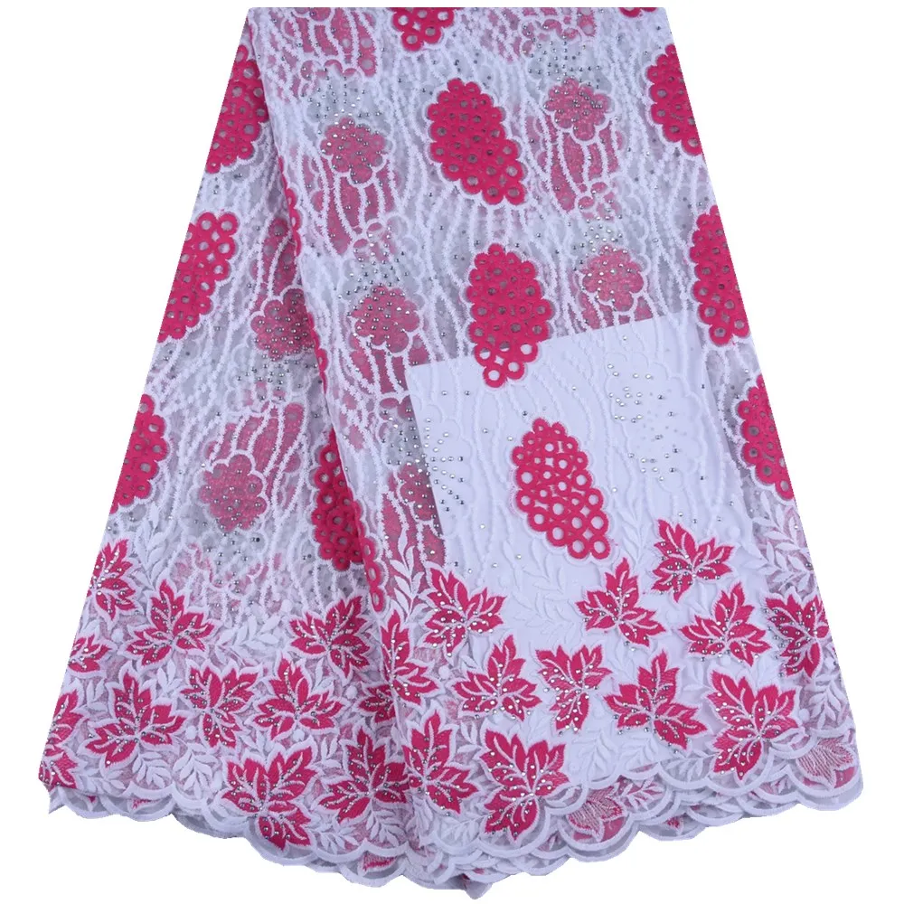 White African Lace Fabric For Parties Wedding Milk Silk Embroidered Lace Fabric High Quality Lace French Lace Fabric 1644