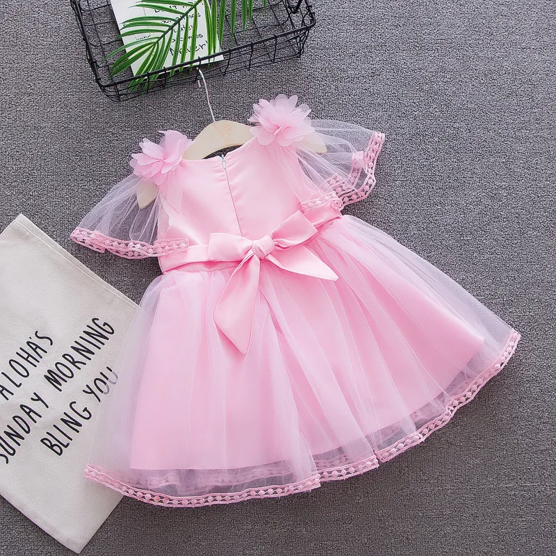 BibiCola baby girls summer tutu dress todder princess fashion mesh party for infant kids clothes | Мать и ребенок