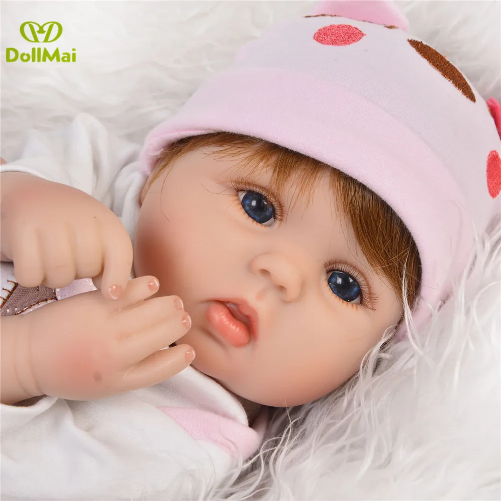 Reborn girl baby dolls toys real cute 42cm vinyl newborn toddler alive babies reborn gift for child bebes menina | Игрушки и хобби