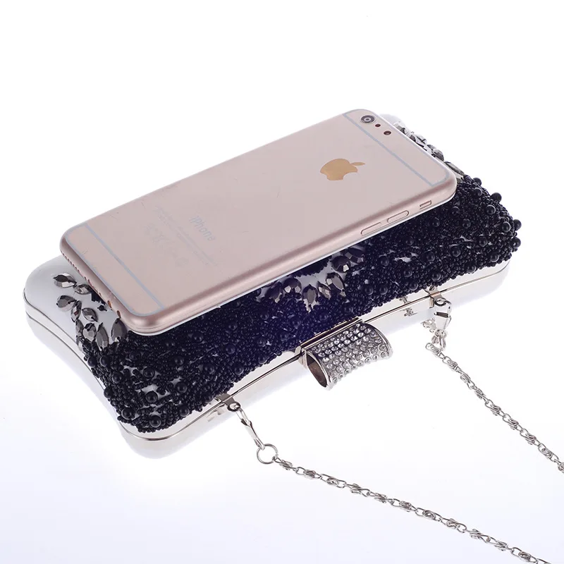 Хит продаж Искусственная кожа женская сумка ручной работы стиль вышивки бисером