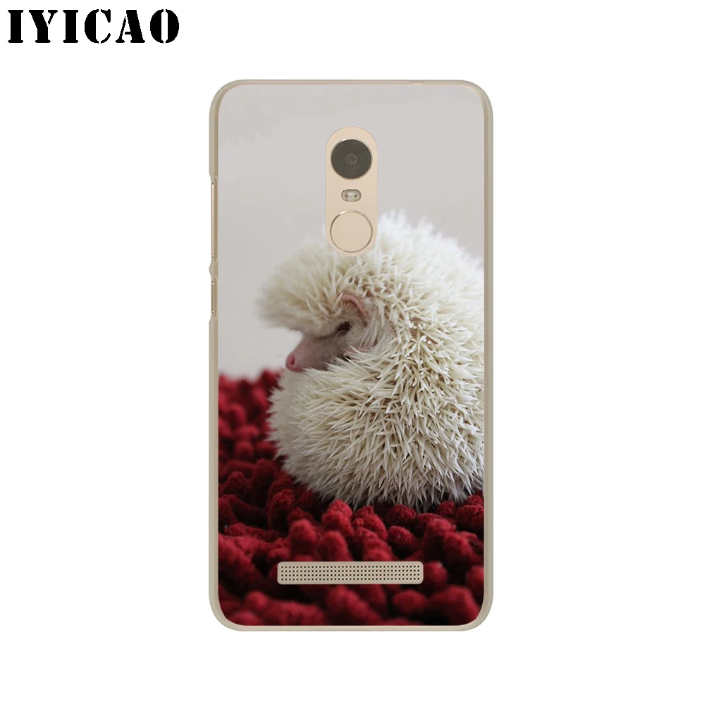 IYICAO милый Ежик Жесткий Для Xiaomi Mi 5 5S 6 9 8 A2 Lite 5X Mix 2S F1 SE MAX 3 9T A3 Pro CC9E Redmi Note