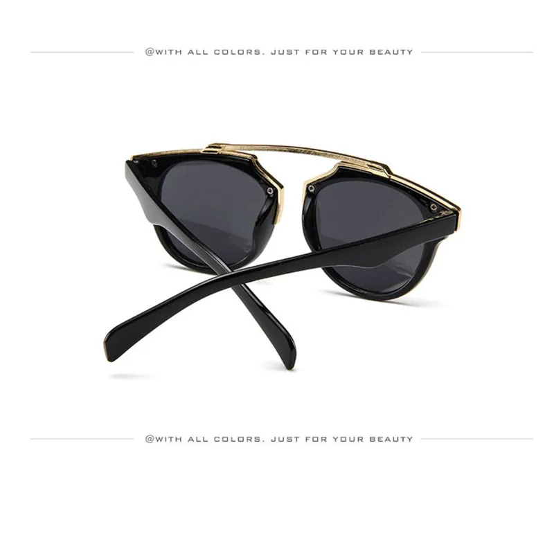 Curtain Okulary 2019 New Fashion Cat Eye Sunglasses For Kids Girls Boys Cute Metal Frame Sun Glasses Children UV400 Gafas De Sol |