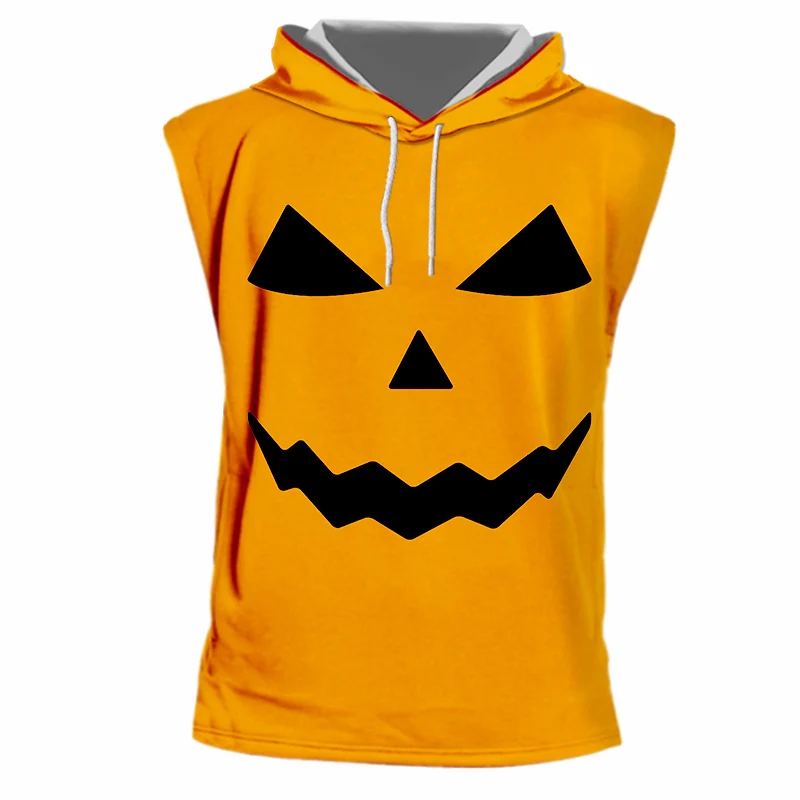 OGKB мужская майка с капюшоном забавный рисунок тыквы для лица оптовая продажа