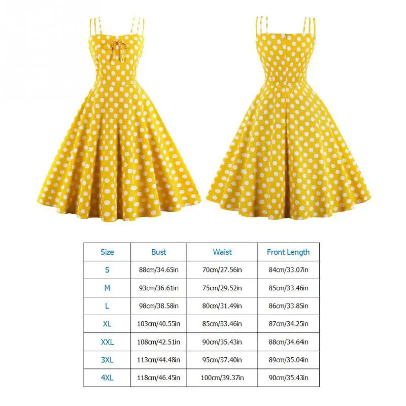 Женское винтажное платье в горошек 1950 S Элегантное летнее хлопковое без рукавов с