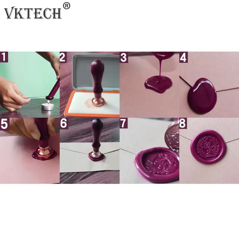 Серия Love ретро печать на воске бусины деревянная ручка штамповка DIY конверты для