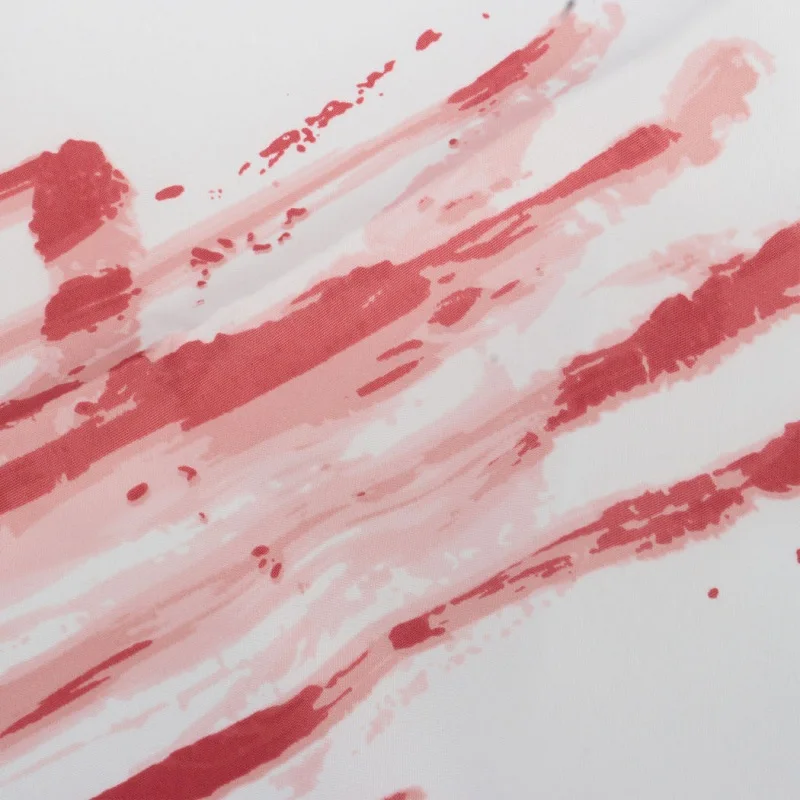 Забавные Товары для ванной из полиэфирной ткани с принтом отпечатков пальцев