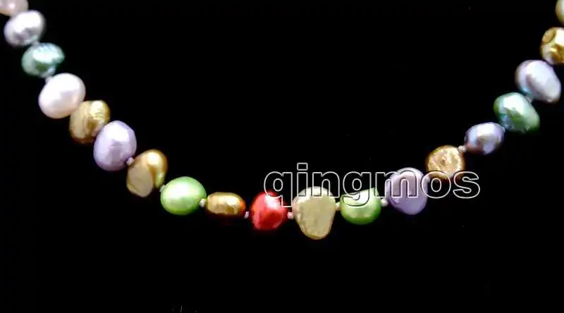 Ожерелье женское из натурального пресноводного жемчуга 6 7 мм 17 дюймов|freshwater pearl