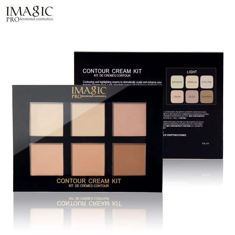 IMAGIC новые корректор для лица набор палитр Pro Макияж палитра 6 цветов тональный