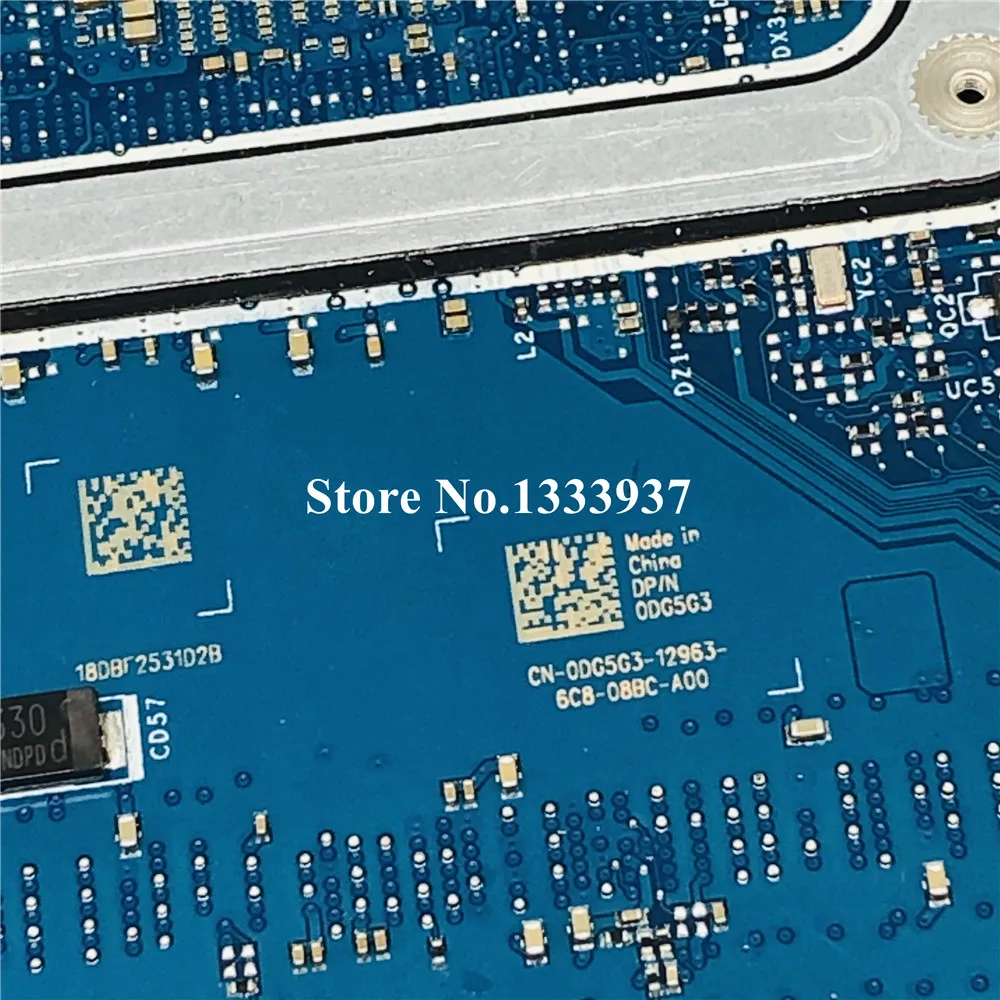 CN 0Laptop материнская плата DG5G3 0DG5G3 BAL21 LA D802P для DELL Inspiron 15 5567 5767 i5 7200U SR2ZU карты|Платы