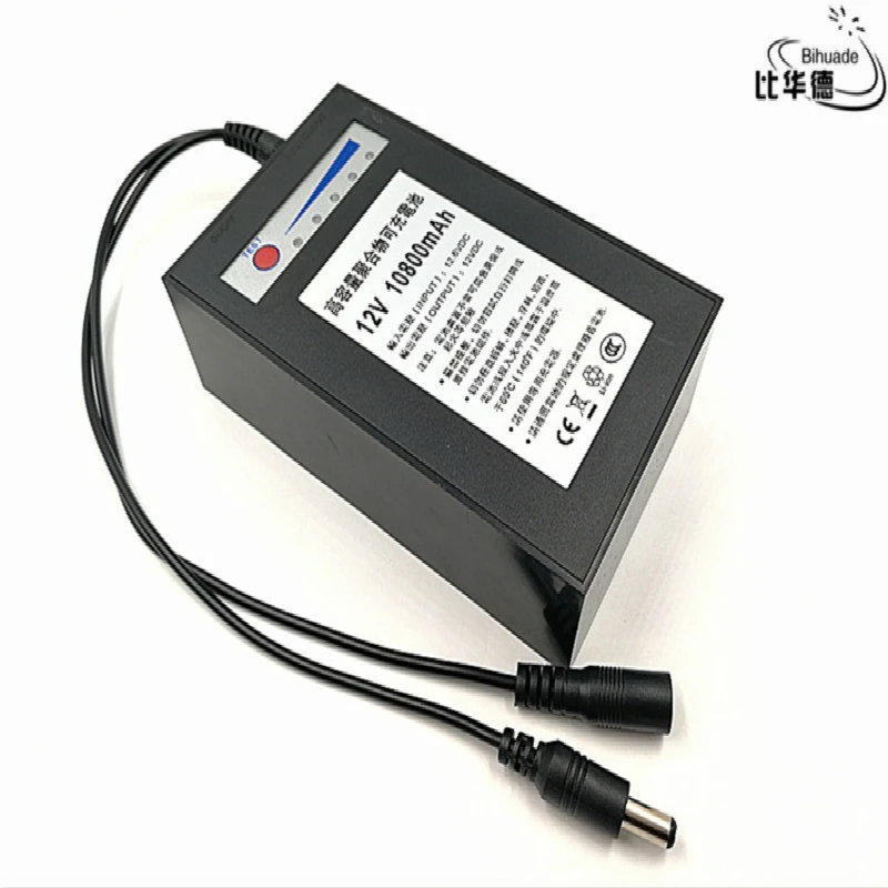 12V 10800mah литиевая батарея перезаряжаемая DC Батарея полимерная для монитора мотор
