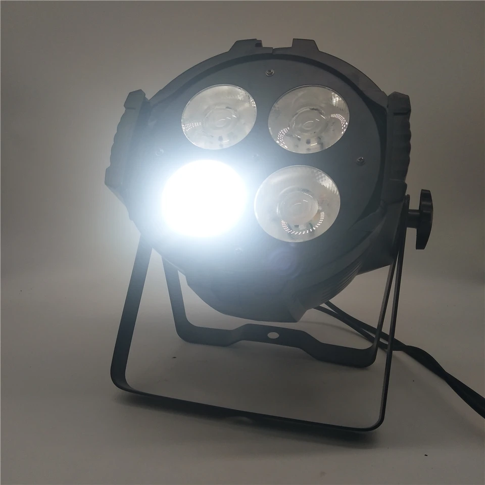 Кейс для полетов + 4 шт. высокая яркость COB 200 Вт LED par light двухцветная четырехглазная