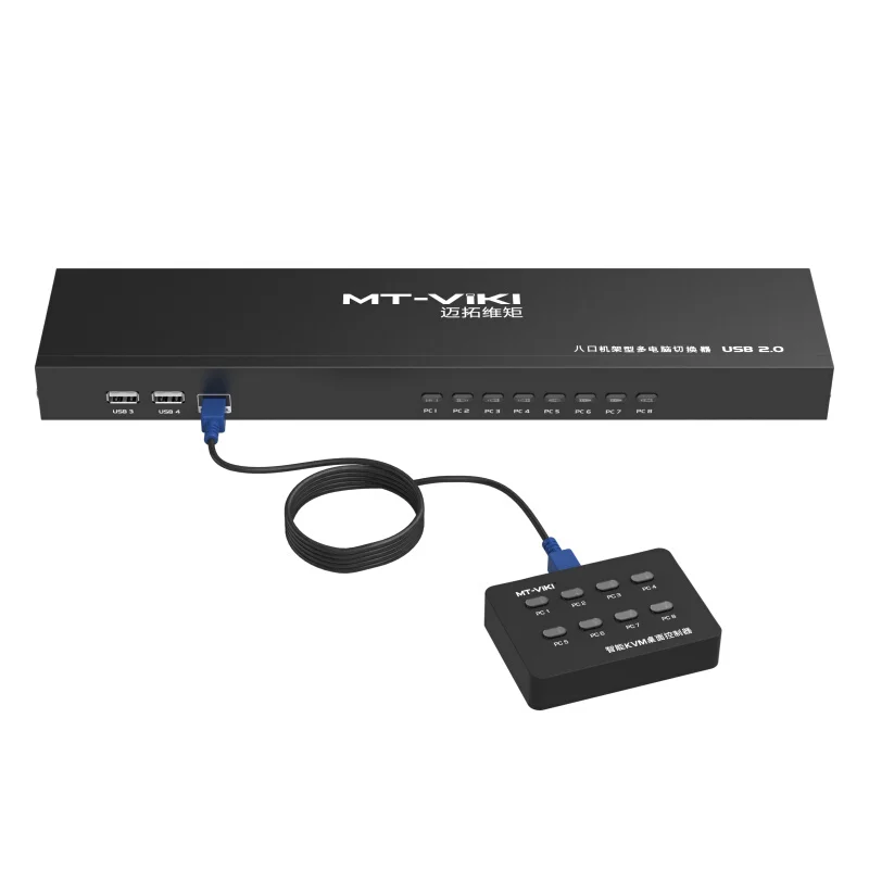 Коммутатор vga-kvm с 8 портами хостов 1 монитор настольным контроллером пультом