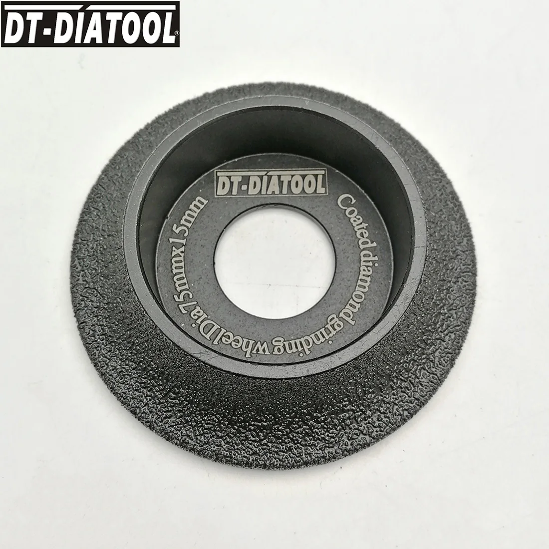 DT-DIATOOL, 1 шт., диаметр 22,23 мм, вакуумная пайка, алмазный шлифовальный круг, Demi-bullnose Edge Profile Dia 3 дюйма/75 мм, шлифовальный диск