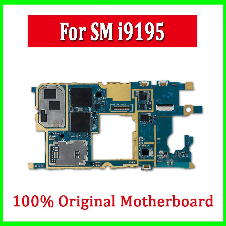 Для samsung Galaxy S4 mini i9195 материнская плата, оригинальная разблокированная материнская плата, европейская версия для S4 mini i9195 материнская плата с чипами