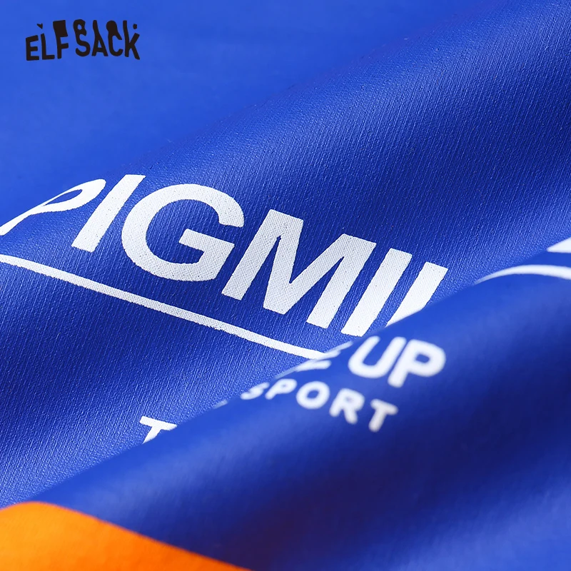 Женские футболки оверсайз ELF SACK оранжевого и зеленого цвета с принтами из хлопка